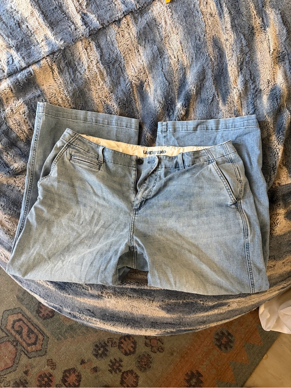 Lands' End Light Blue Boyfriend Jeans